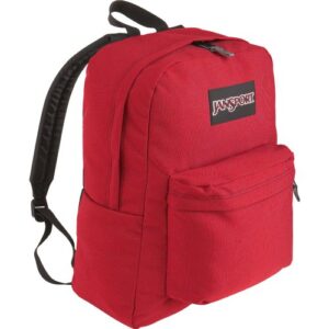 jansport superbreak classic backpack scarlet