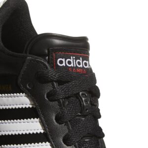 adidas Boy's Samba Classic Soccer Shoe, Black/White/Black, 5 Big Kid