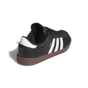 adidas Boy's Samba Classic Soccer Shoe, Black/White/Black, 5 Big Kid