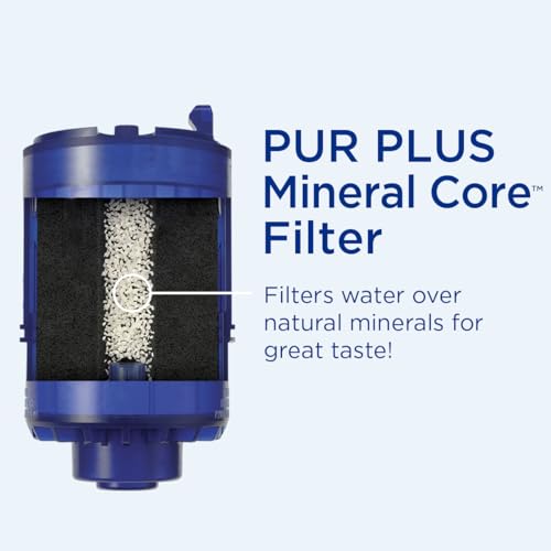 PUR PLUS Faucet Mount Replacement Filter 2-Pack, Genuine PUR Filter, 3-in-1 Powerful, Natural Mineral Filtration, Lead Removal, 6-Month Value, Blue (RF99992)