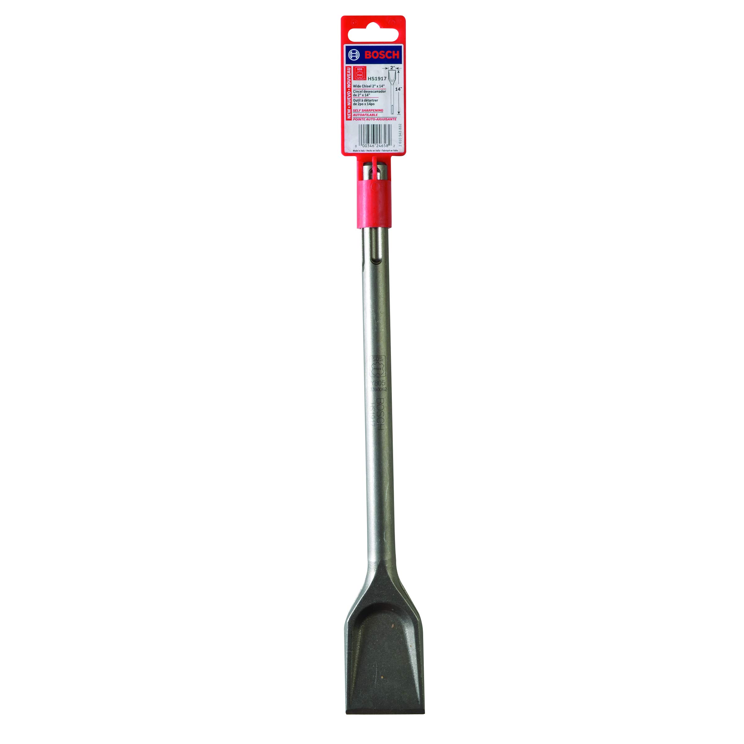 BOSCH HS1917 2 In. x 14 In. Scaling Chisel SDS-max Hammer Steel , Gray