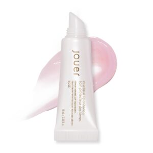 jouer essential lip enhancer - plumping lip gloss - enhancing lip conditioner - moisturize, plump, & nourishing lip care - jojoba seed oil and maxi lip formula for moisturizing and fullness, rose