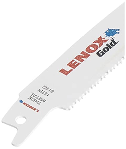 LENOX Tools Reciprocating Saw Blades, Metal Cutting, 6-Inch, 14 TPI, 5-Pack (21067614GR)