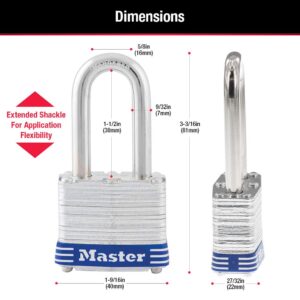 Master Lock Outdoor Padlocks, Lock Set with Keys, Keyed Alike Padlocks, 3 Pack, 3TRILF