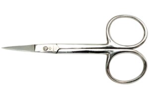 mundial 701-s specialty forged 3 1/2" curved embroidery scissors, extra fine points