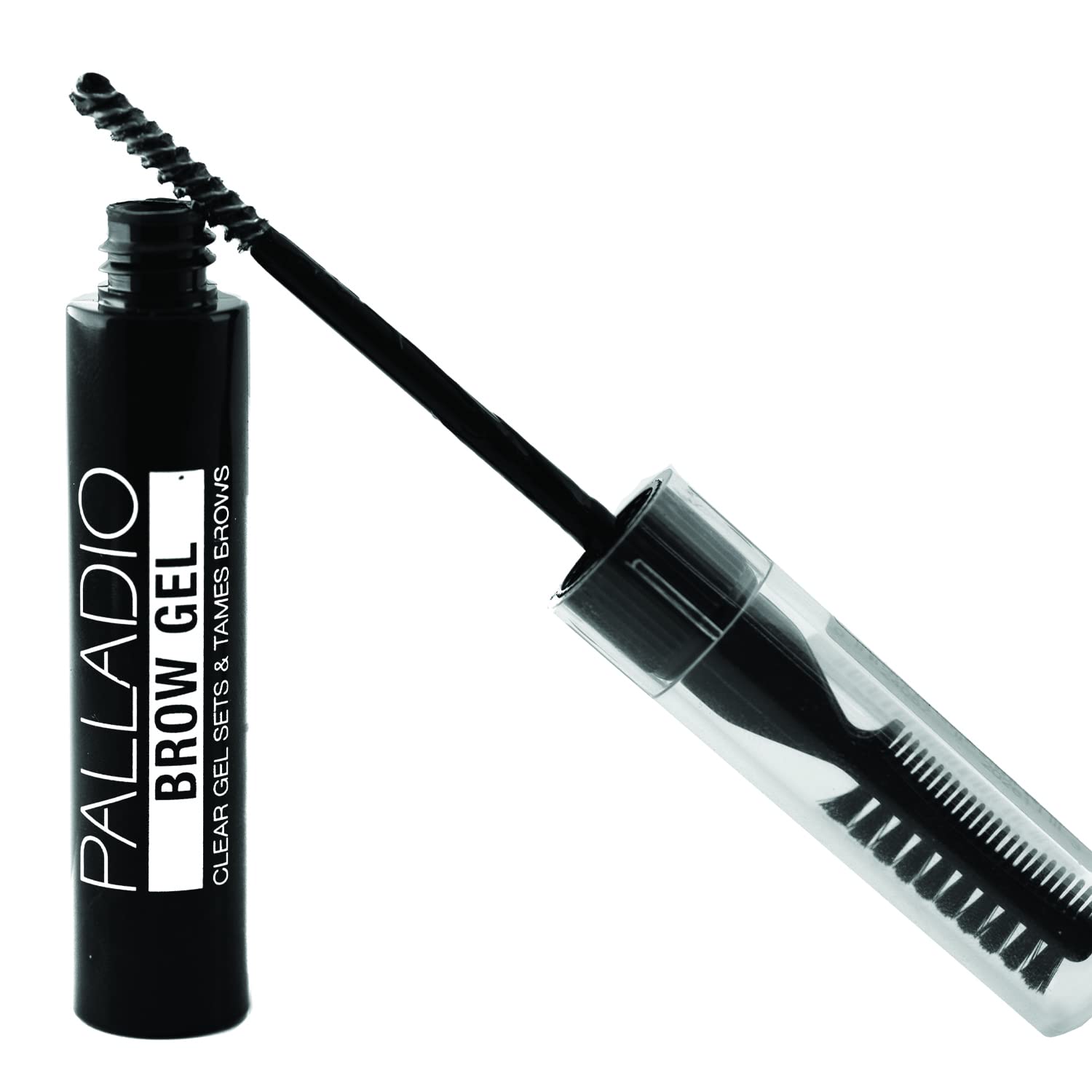 Palladio Brow Styler Clear Brow Gel, Innovative Formula, Holds and Grooms Brows, Brow Setter, Natural Look, Lightweight, Multi-Purpose Conditioning Formula, Doubles as a Clear Mascara, Clear