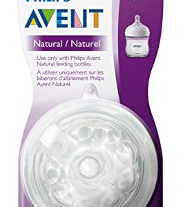 Philips Avent Natural Baby Bottle Nipple, Newborn 0M+, 2pk, SCF651/23