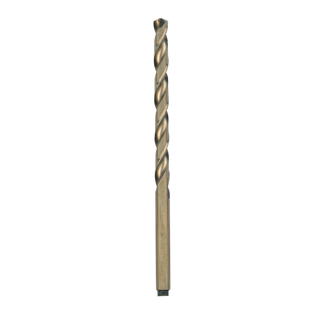 BOSCH CO2140 1-Piece 13/64 In. x 3-5/8 In. Cobalt Metal Drill Bit for Drilling Applications in Light-Gauge Metal, High-Carbon Steel, Aluminum and Ally Steel, Cast Iron, Stainless Steel, Titanium