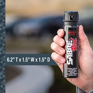 SABRE Magnum 120 Pepper Spray, 40 Bursts, 12-Foot (4-Meter) Range, Extra Large 92.4 Gram Canister, UV Marking Dye, Flip Top Safety, Black