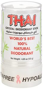 thai natural crystal deodorant stick (4.25 ounces)