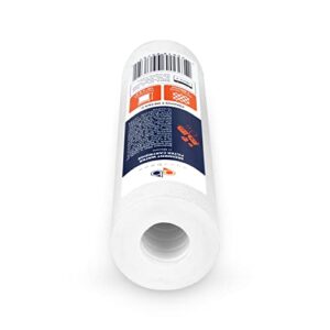 Aquaboon 10” x 2.5” Whole House and Reverse Osmosis Sediment 1 Micron Water Filter Cartridge | COMPATIBLE WITH: Culligan P1, Pentek P1, PD-1-934, P5, AP110, WFPFC5002, CFS110, RS14, WHKF-GD05 (4-PACK)