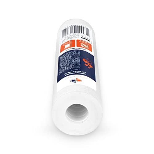 Aquaboon 10” x 2.5” Whole House and Reverse Osmosis Sediment 1 Micron Water Filter Cartridge | COMPATIBLE WITH: Culligan P1, Pentek P1, PD-1-934, P5, AP110, WFPFC5002, CFS110, RS14, WHKF-GD05 (4-PACK)