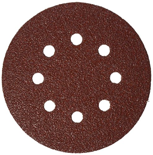 BOSCH SR5R040 5-Piece 40 Grit 5 In. 8 Hole Hook-And-Loop Sanding Discs