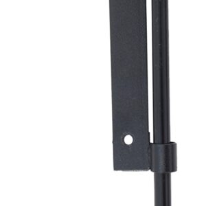 Heavy Duty Drop Rod - Adjust-A-Gate Pin Latch Drop Rod for Double Drive Gates - Black (30in. High rod)