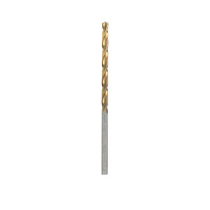 bosch ti2134 1-piece 7/64 in. x 2-5/8 in. titanium nitride coated metal drill bit with 3/8 in. reduced shank for applications in heavy-gauge carbon steels, light gauge metal, hardwood