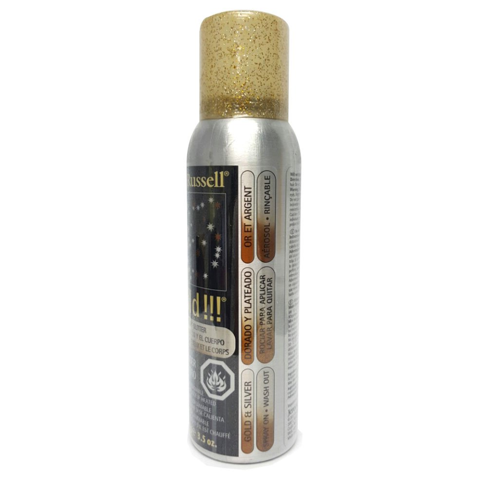 B-wild Hair and Body Glitter Spray Gold+silver 3.5 Oz1 Can