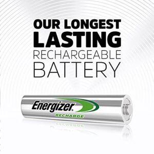 Energizer Rechargeable AAA Batteries, Recharge Power Plus Triple A Battery Pre-Charged, 4 Count