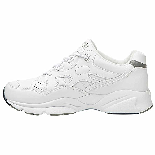 Propét Womens Stability Walker Sneaker, White, 11 X-Wide US