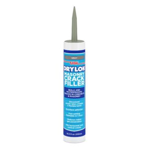 ugl - drylok - gray - masonry crack filler silicone caulk - seals and waterproofs cracks - concrete & masonry adhesion - indoor - outdoor latex base - sandy texture, paintable 10.5 fl. oz