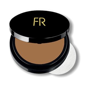 luxury oil blotting pressed powder by flori roberts, long lasting oil and shine control, flawless complexion for women of color or deeper skin tones