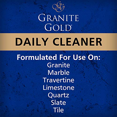 Granite Gold Daily Cleaner Streak-Free Cleaning for Granite, Marble, Travertine, Quartz, Natural Stone Countertops, and Floors, 24 Fluid Ounces, 1-Pack, Fl Oz ( Packaging may Vary )