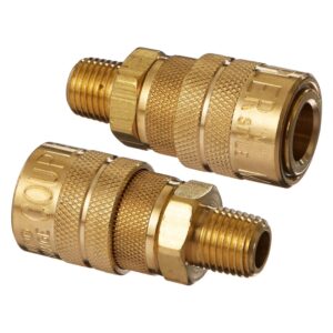 milton (s-716) 1/4" male npt m style (industrial) air fitting quick connect coupler (packaging may vary)
