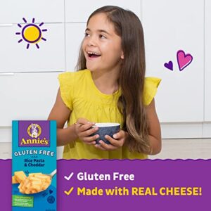 Annie's Gluten Free Macaroni and Cheese Dinner, Rice Pasta & Cheddar, 6 oz. (Pack of 12)