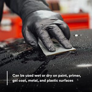 3M Wetordry Abrasive Sheet 401Q, 02023, 1500+ Grit, 5 1/2 in x 9 in, 50 Sheets, Fast Cutting, Auto Body Sanding, Paint Finishing