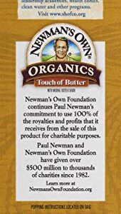 Newman's Own Organics Microwave Popcorn, Touch of Butter, 8.4oz (Pack of 12)