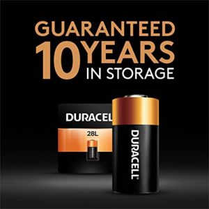 Duracell 28L 6V Lithium Battery, 1 Count Pack, 28L 6 Volt High Power Lithium Battery, Long-Lasting for Video and Photo Cameras, Lighting Equipment, and More