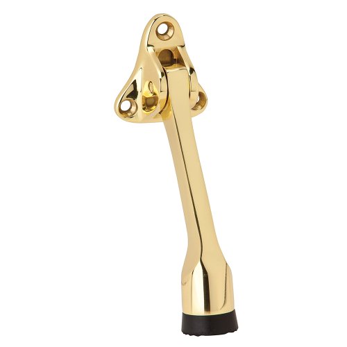 Ives by Schlage 455A3 Schlage Sp Kick Down Door Holder, 4 in H, Aluminum, Bright, Brass