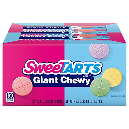 SweeTARTS Giant Chewy Candy, 1.35 Ounce (Pack of 36)