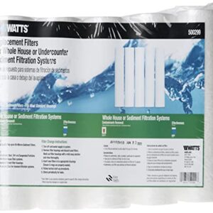 Watts Premier WP500299 Whole House WHT WH-LD 50-Micron Replacement Sediment Water Filters, 5 Count (Pack of 1)