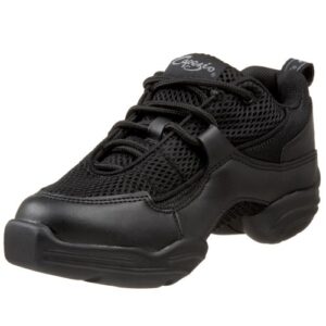 capezio women's ds11 fierce dance sneaker,black,9 m us