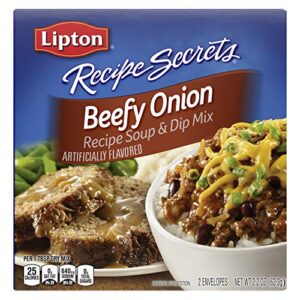 lipton soup recipe secrets soup and dip mix for a delicious meal beefy onion great with your favorite recipes, dip or soup mix 2.2 oz, pack of 12