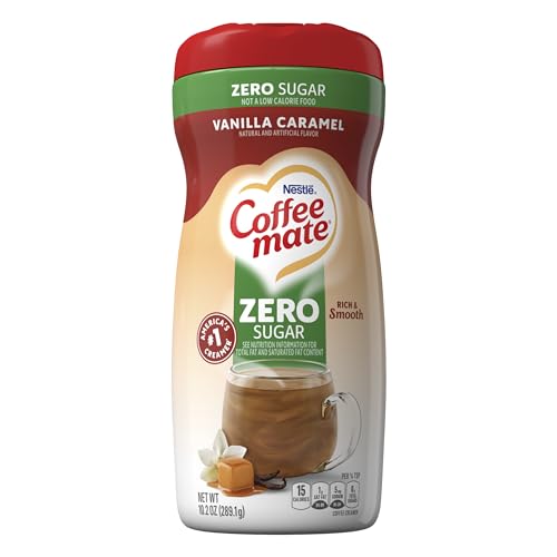 Nestle Coffee Mate Coffee Creamer Sugar Free Vanilla Caramel, Pack of 6