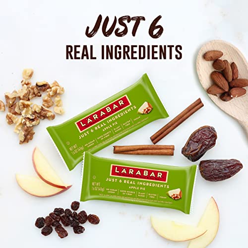 Larabar Apple Pie, Gluten Free Vegan Fruit & Nut Bar, 1.6 oz Bars, 16 Ct