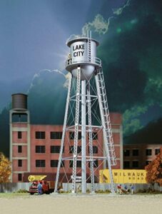 walthers cornerstone series built-ups ho scale model series built-ups city water tower silver, model:933-2826