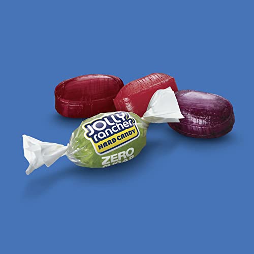 JOLLY RANCHER Zero Sugar Assorted Fruit Flavored Sugar Free Candy, 3.6 Ounce (Pack of 12)