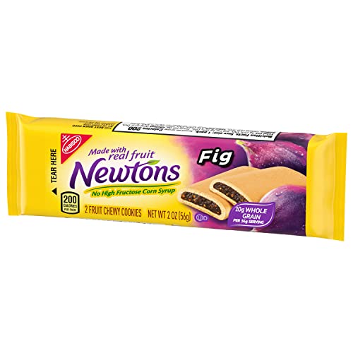 Newtons Soft & Fruit Chewy Fig Cookies, 48 Snack Packs (2 Cookies Per Pack, 4 Boxes)