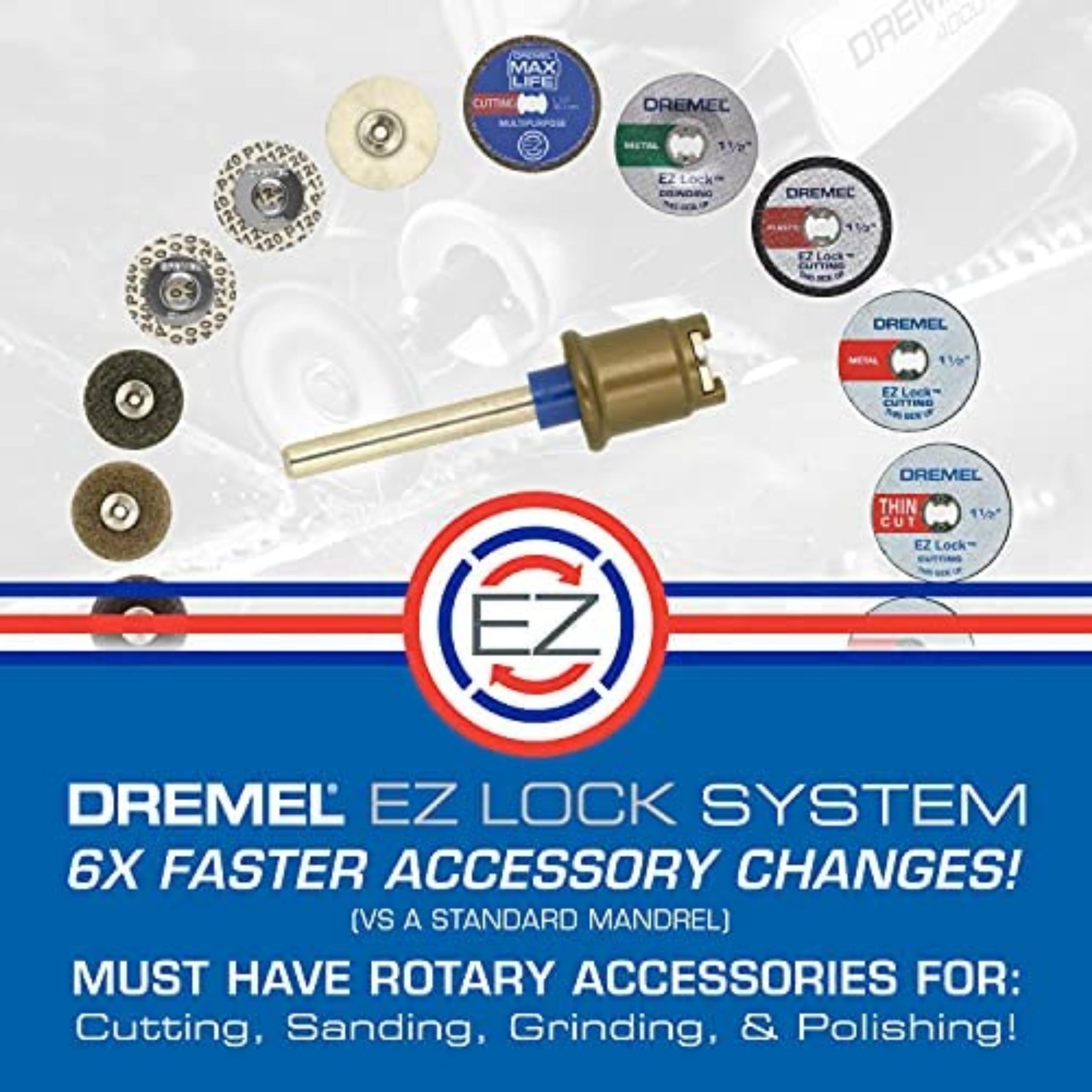 Dremel EZ456B 1 1/2-Inch EZ Lock Rotary Tool Cut-Off Wheels- Rotary Tool Cutting Accessories, Perfect for Slicing Sheet Metal and Copper Pipe, 12 Pieces