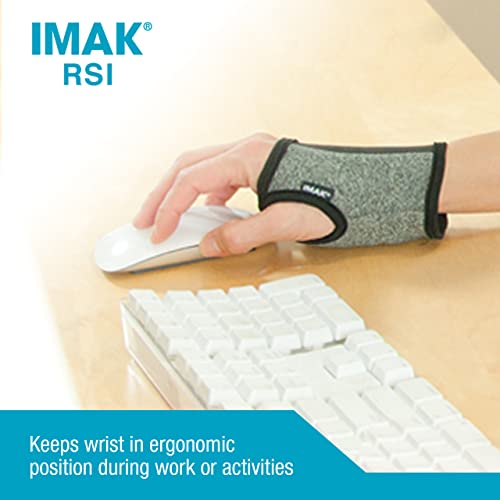 Brownmed - IMAK RSI Computer Glove - Comfortable Game Glove - Wrist Brace to Support Carpal Tunnel - Compression Glove for Working, Gaming & More - Ergonomic Keyboard Glove for Palm & Wrist Support