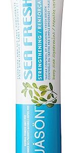 Jason Sea Fresh Strengthening Fluoride-Free Toothpaste, Deep Sea Spearmint, 6 Oz