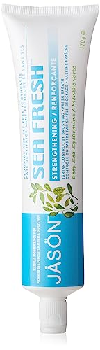 Jason Sea Fresh Strengthening Fluoride-Free Toothpaste, Deep Sea Spearmint, 6 Oz