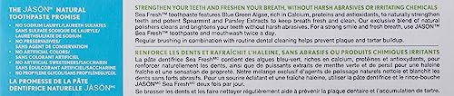 Jason Sea Fresh Strengthening Fluoride-Free Toothpaste, Deep Sea Spearmint, 6 Oz