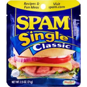 spam single classic, 2.5 ounce pouch (pack of 24)