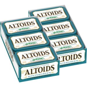 altoids classic wintergreen breath mints, 1.76 ounce - 6 count (pack of 2)