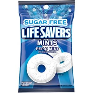 life savers pep-o-mint breath mints hard candy, 2.75 oz bag (pack of 12)