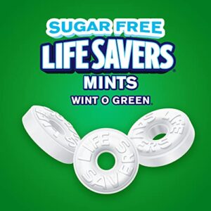 LIFE SAVERS Wint-O-Green Sugar Free Breath Mints Hard Candy, 2.75 oz Bag