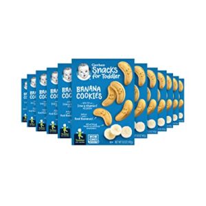 Gerber Snacks for Baby Banana Cookies, 5 Ounce (Pack of 12)